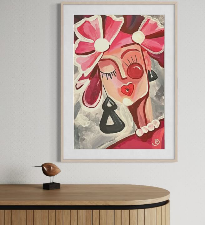 Whimsical Portraits Paint and Sip Class