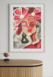 Whimsical Portraits Paint and Sip Class