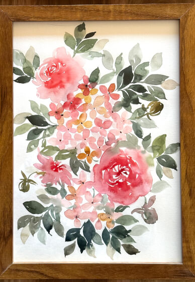 Loose Watercolour Flower Painting Class