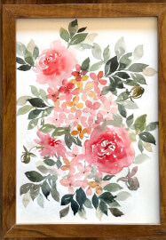 Loose Watercolour Flower Painting Class