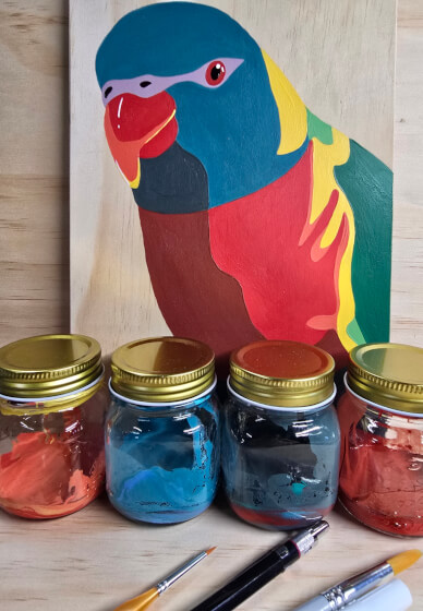 Lorikeet Painting Class for Beginners