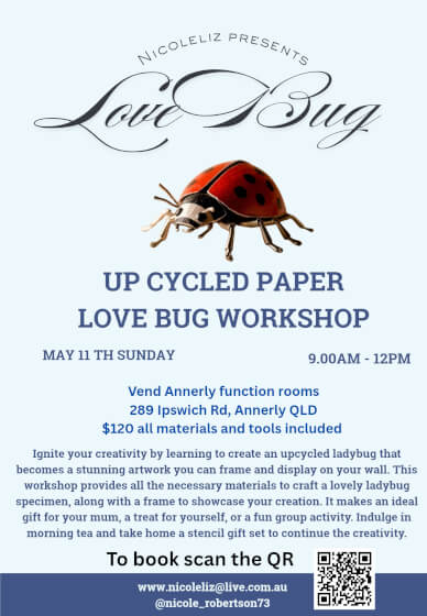 Love Bug Upcycled Ladybug Sculpture Workshop