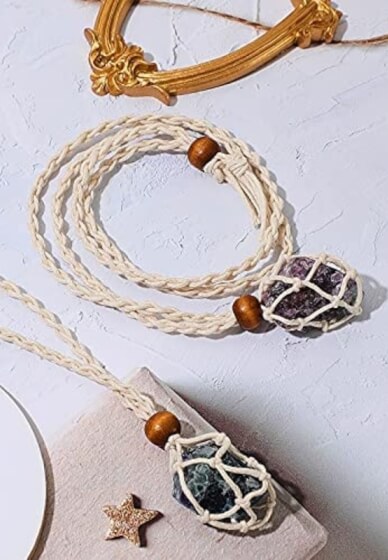 Macrame and Crystals Class: Crystal Key Ring and Necklace