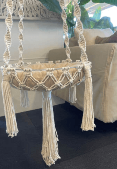 Macrame Workshop: Hanging Round Tray or Cat Bed