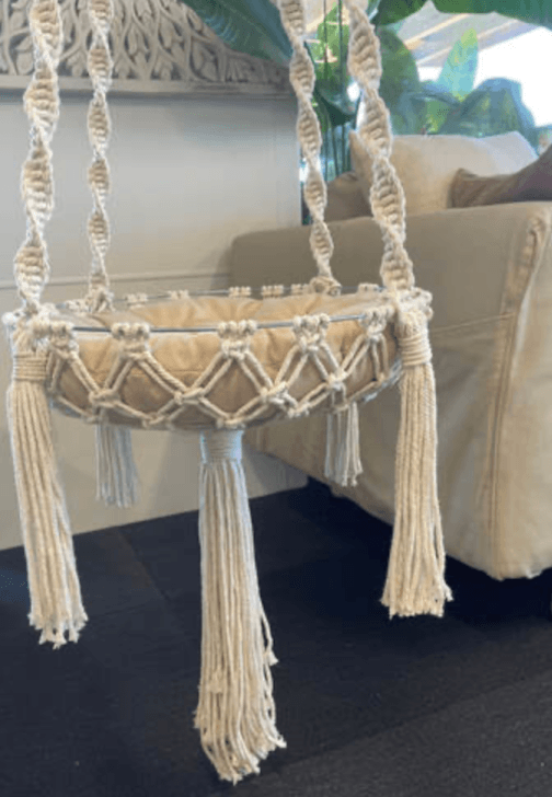 Macrame Workshop: Hanging Round Tray or Cat Bed