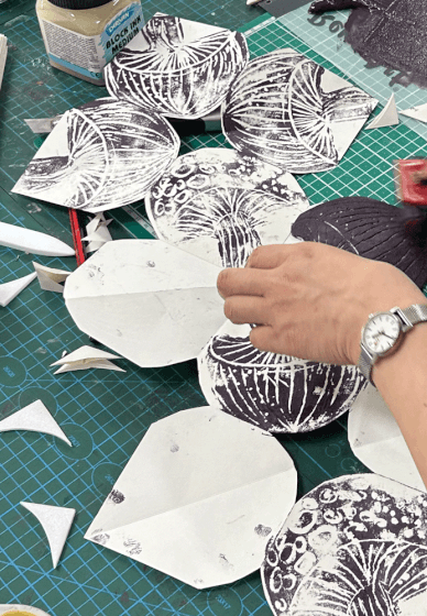 Magical Block Printing and Bookbinding Workshop