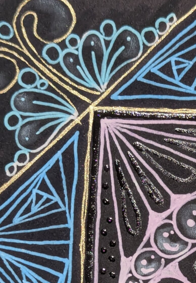 Magical White on Black - Zentangle® Inspired Art Class