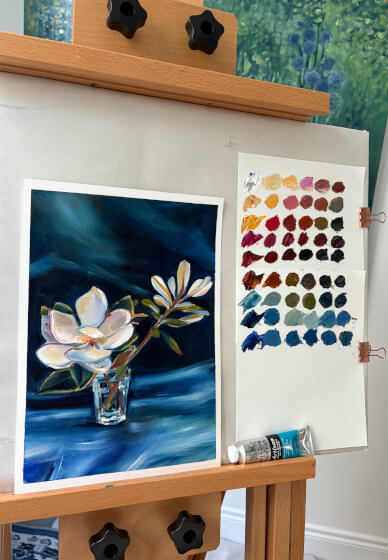Magnolia and Banksia - Water Mixable Oil Painting Workshop