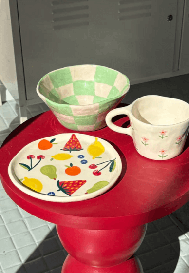 Make a Breakfast Set Course: Handbuild and Ceramic Paint