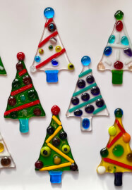 Make a Fused Glass Christmas Tree Decoration in Goodwood
