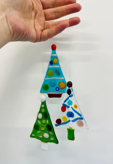 Make a Fused Glass Christmas Tree Decoration in Goodwood