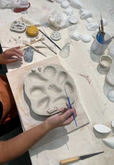 Make an Oyster Platter: Hand-Building Pottery Class