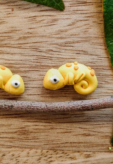 Make Chameleon Polymer Clay Earrings, Online class & kit, Gifts