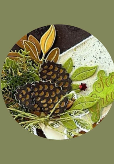 Make Elegant Pine Snowflakes Cards: Virtual Retreat