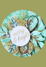 Make Elegant Pine Snowflakes Cards: Virtual Retreat