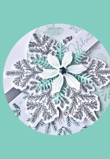 Make Elegant Pine Snowflakes Cards: Virtual Retreat