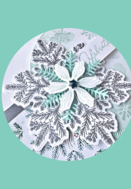 Make Elegant Pine Snowflakes Cards: Virtual Retreat