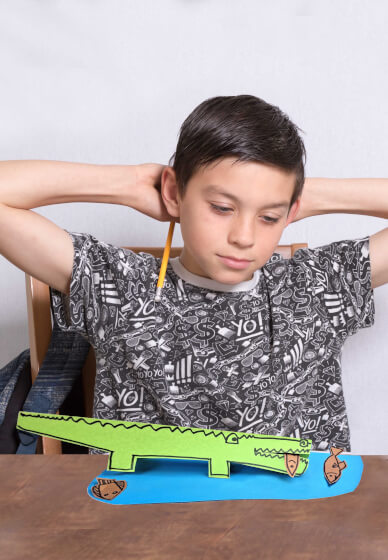 Make Paper Sculptures for Kids: Crocodiles, Lions and Elephants