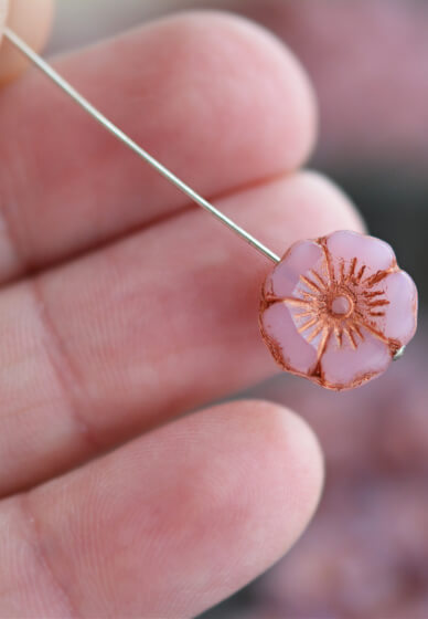 Make Your Own Beaded Earrings Kit and Workshop - Pink