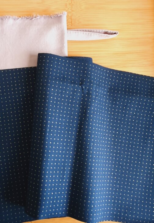 Making a Sashiko Organiser Pouch Navy