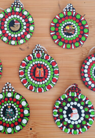 Mandala on Christmas Ornament Painting Workshop