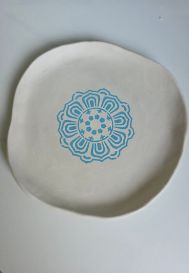 Mandala Plate Making Pottery Class