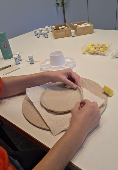 Mandala Plate Making Pottery Class