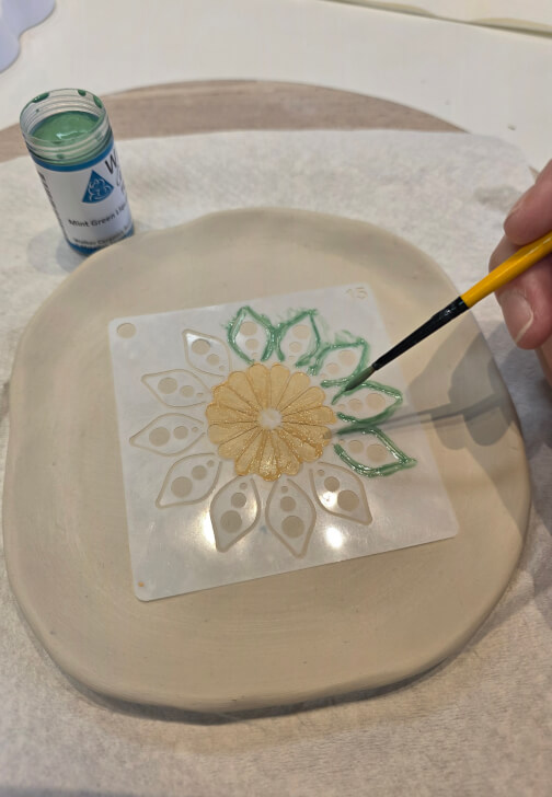 Mandala Plate Making Pottery Class