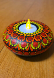 Mandala Stone or Candle Holder Painting Workshop