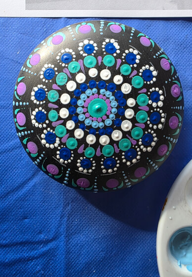 Mandala Stone or Candle Holder Painting Workshop