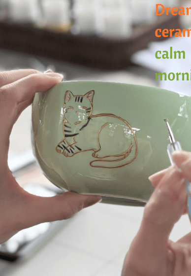 Matcha and Ceramic Painting Experience