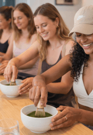 Matcha and Ceramic Painting Experience