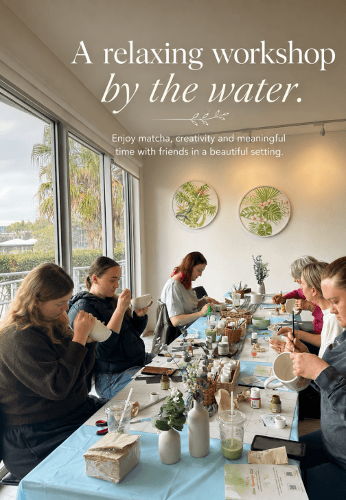 Matcha and Ceramic Painting Workshop