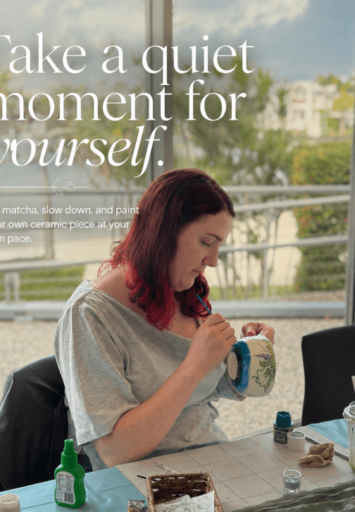 Matcha and Ceramic Painting Workshop
