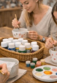 Matcha and Ceramic Painting Workshop