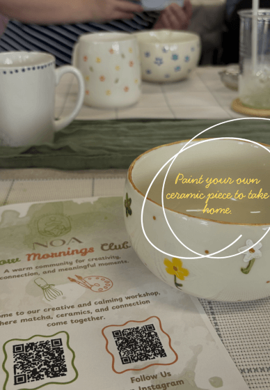 Matcha and Ceramic Painting Workshop