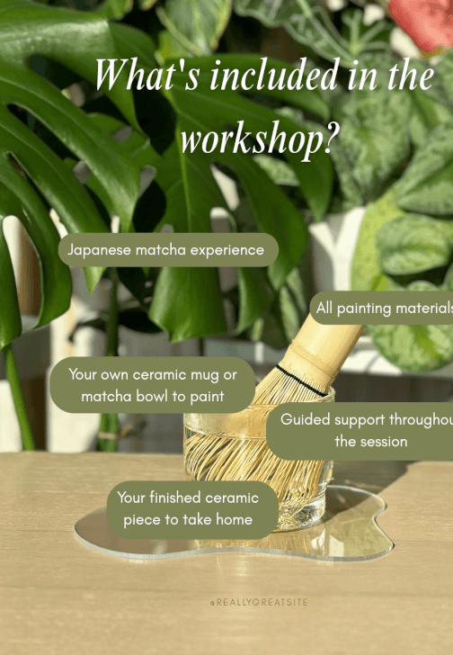 Matcha and Ceramic Painting Workshop