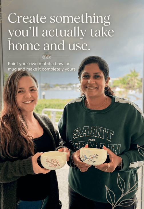 Matcha and Ceramic Painting Workshop