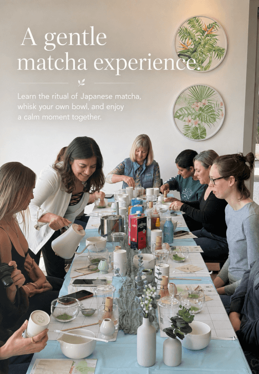 Matcha and Ceramic Painting Workshop