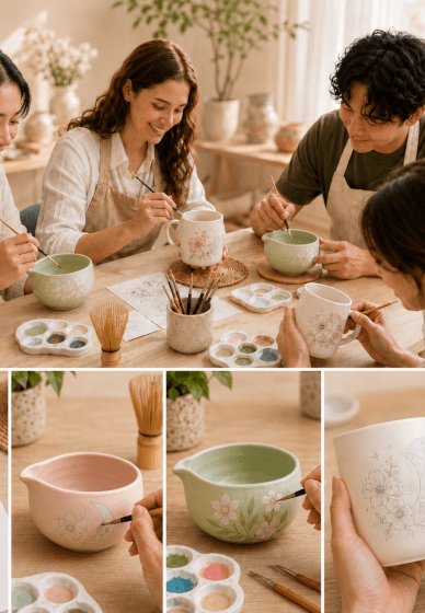 Matcha and Ceramic Painting Workshop: Toowoomba