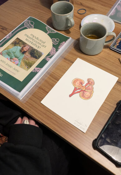 Medicinal Mushroom Art Workshop for Stress Support