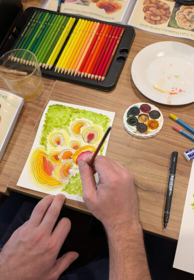 Medicinal Mushroom Art Workshop for Stress Support
