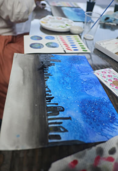Meditation and Landscape Watercolour Painting Class