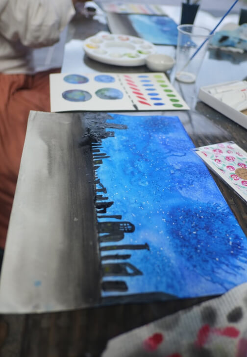 Meditation and Landscape Watercolour Painting Class
