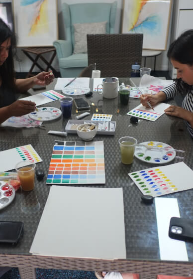 Meditation and Landscape Watercolour Painting Class