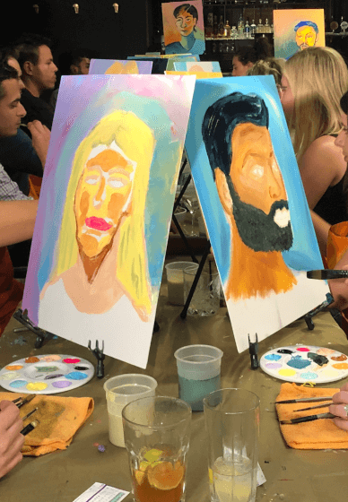 Melbourne's Pop-Up Paint and Sip Experiences
