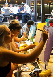 Melbourne's Pop-Up Paint and Sip Experiences