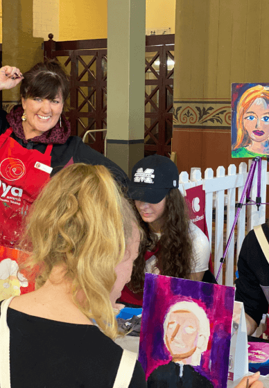 Melbourne's Pop-Up Paint and Sip Experiences