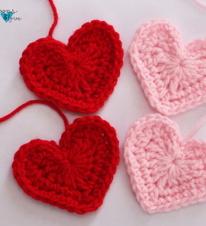 Mindful Crochet Love Hearts for Mother's Day