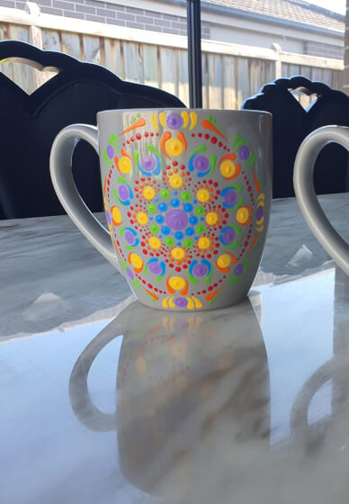 Mindful Dot Mandala Coaster and Mug Painting Workshop